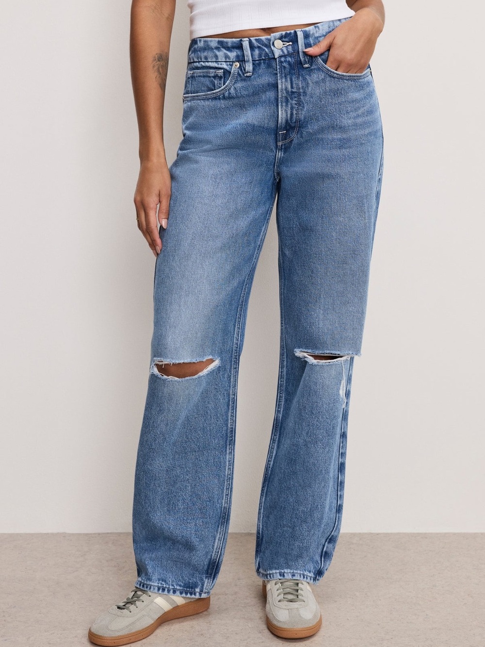 NWT Good American 90s Relaxed Jeans